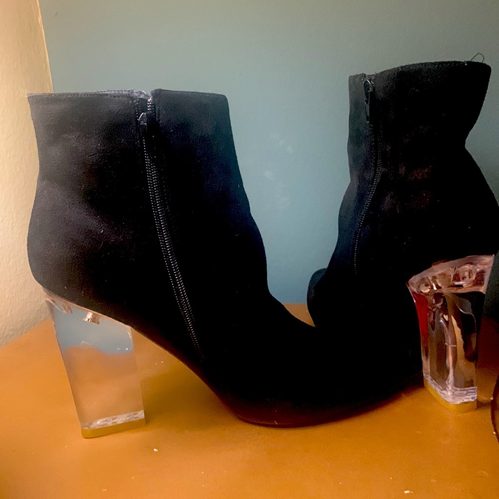 Translucent Heel Bootie - image 4